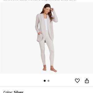 Barefoot Dreams Women's Cozy Chic Lite Charcoal Cardigan XS/S lightly used